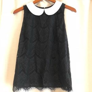 INC International Concepts Lace top with Collar